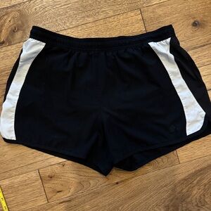 adidas Black Athletic Shorts with White Side Panels😊